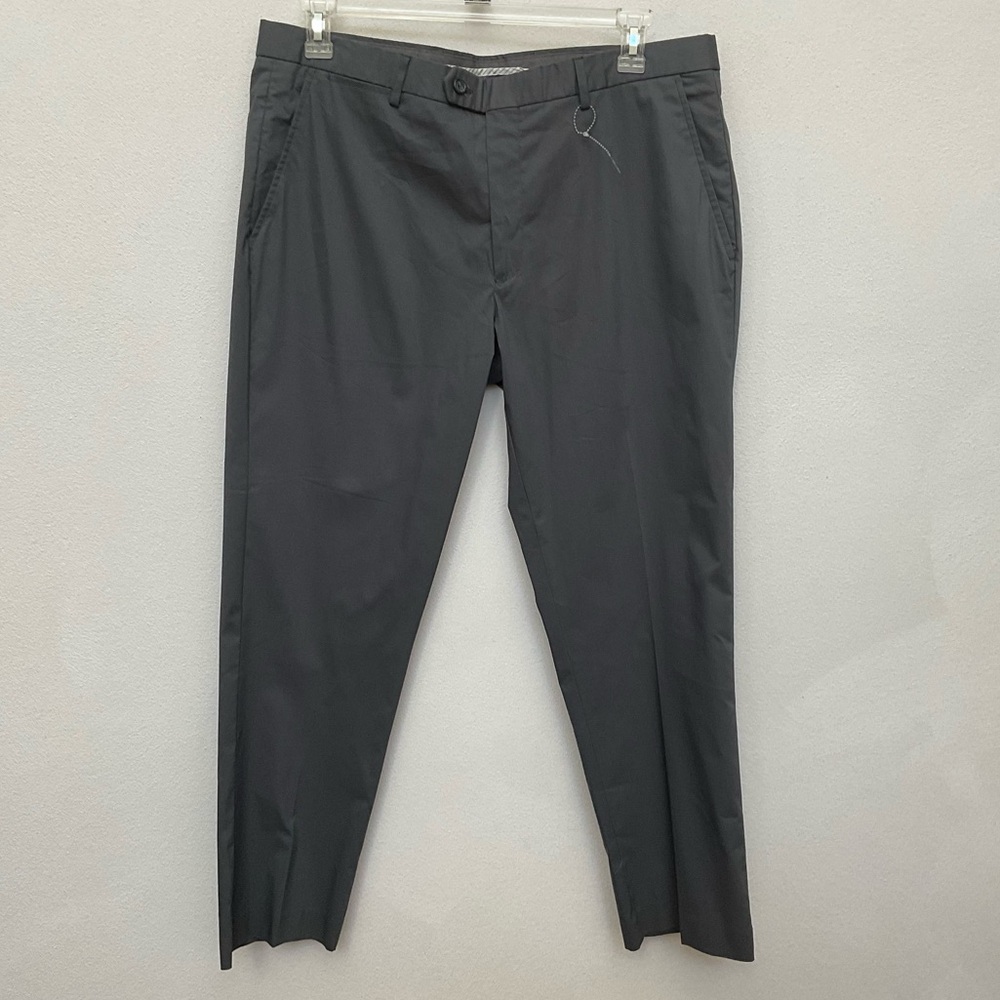 Crosby & Howard Grey Flat Front Golf Pants Size 38x30 Preppy Outdoor Neutral